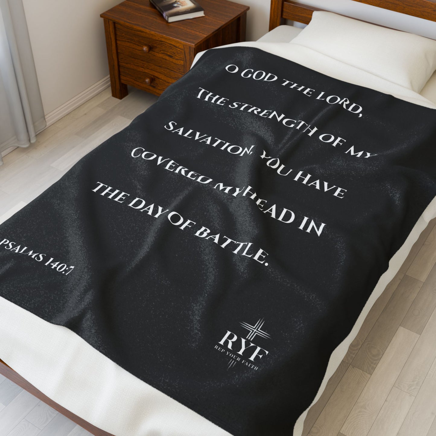 Rep Your Faith / Scripture Velveteen Plush Blanket