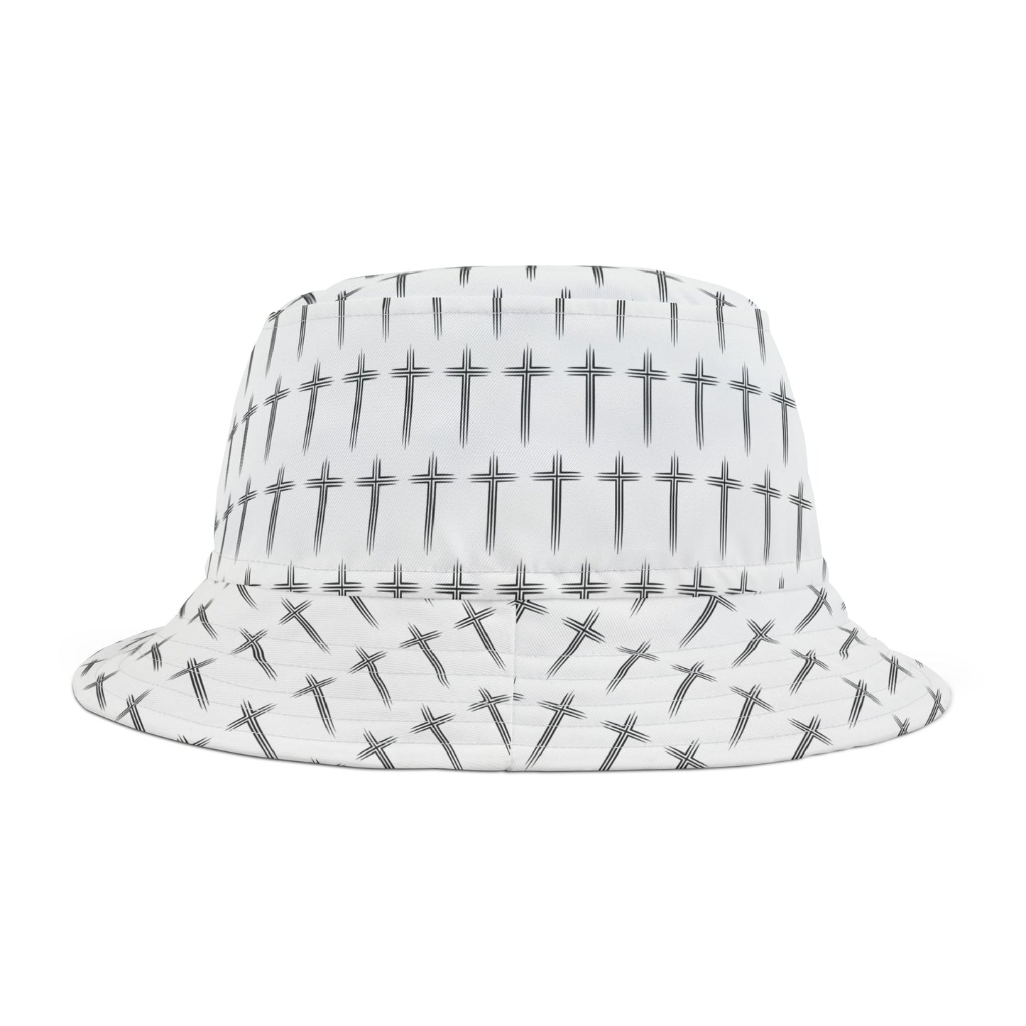 Cross Pattern Bucket Hat