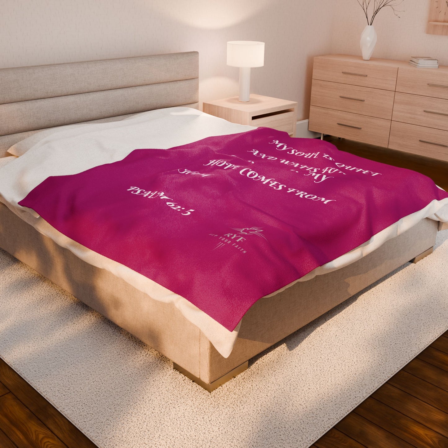 Rep Your Faith / Scripture Velveteen Plush Blanket