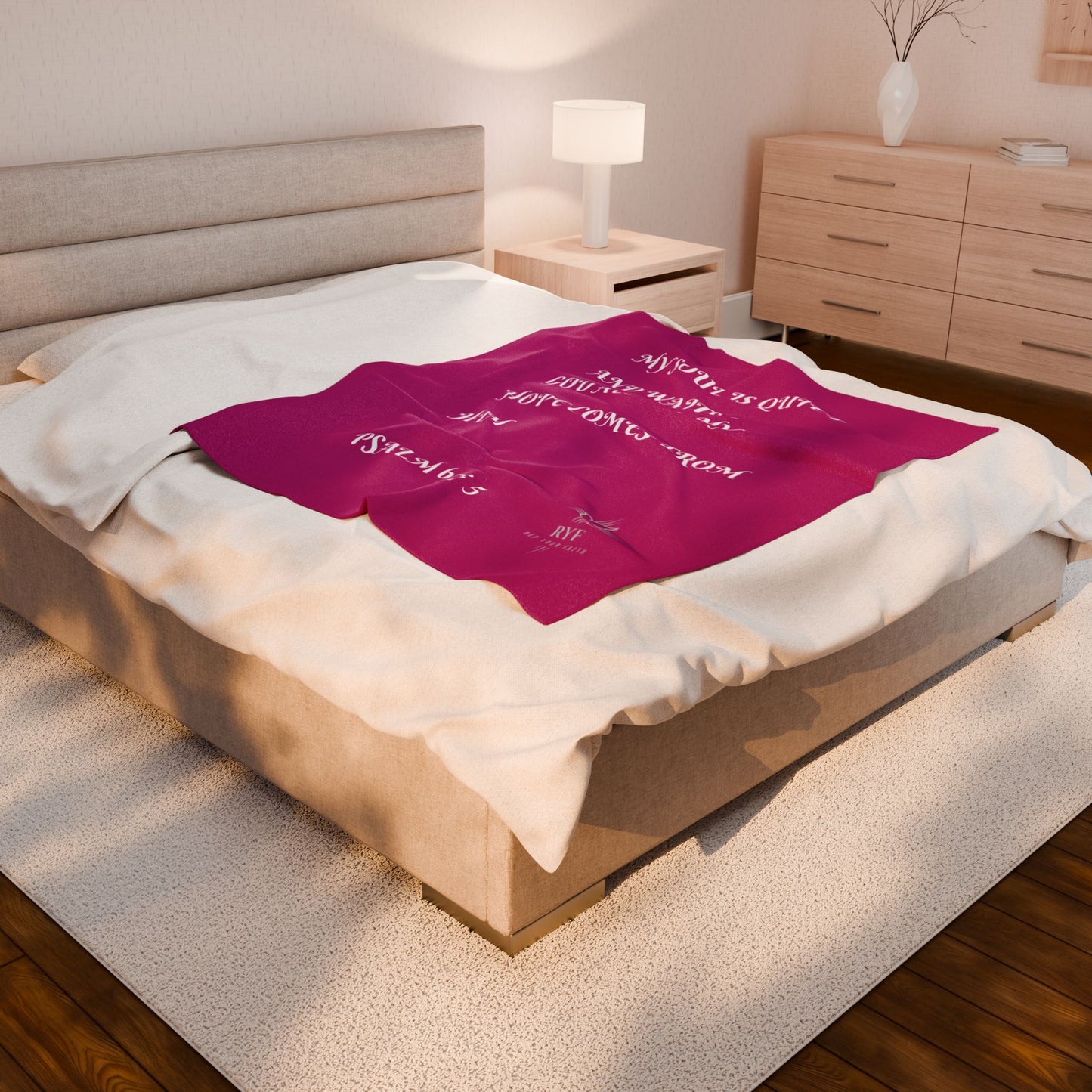 Rep Your Faith / Scripture Velveteen Plush Blanket