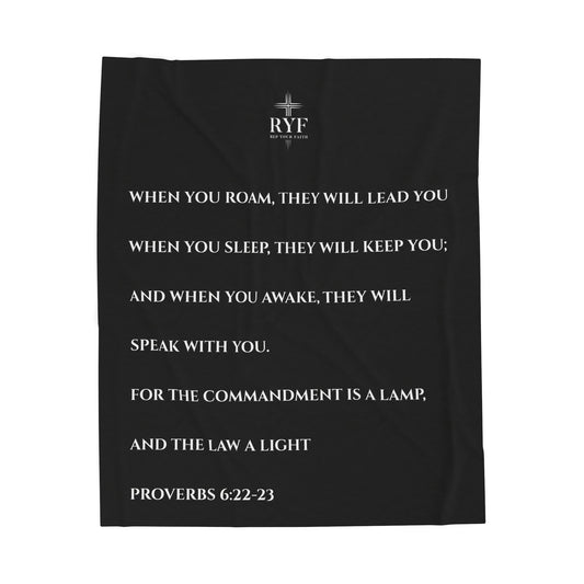 Rep Your Faith / Scripture Velveteen Plush Blanket