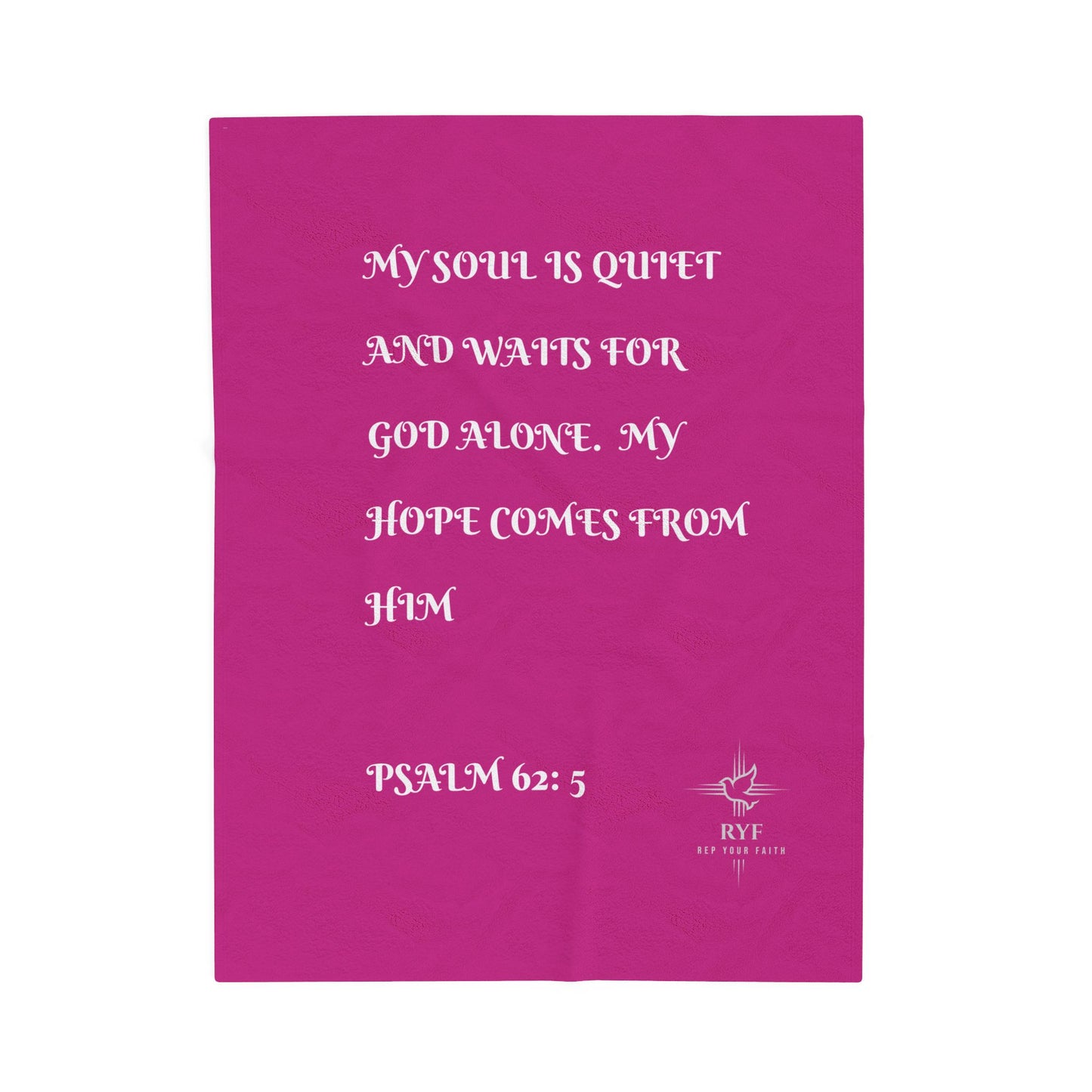 Rep Your Faith / Scripture Velveteen Plush Blanket