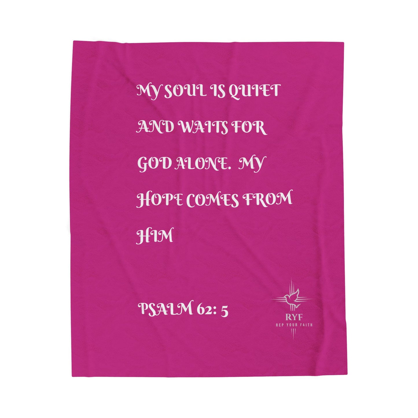 Rep Your Faith / Scripture Velveteen Plush Blanket