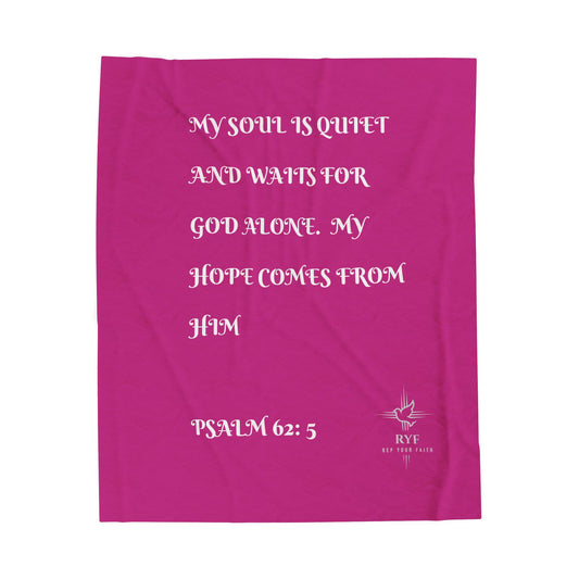 Rep Your Faith / Scripture Velveteen Plush Blanket