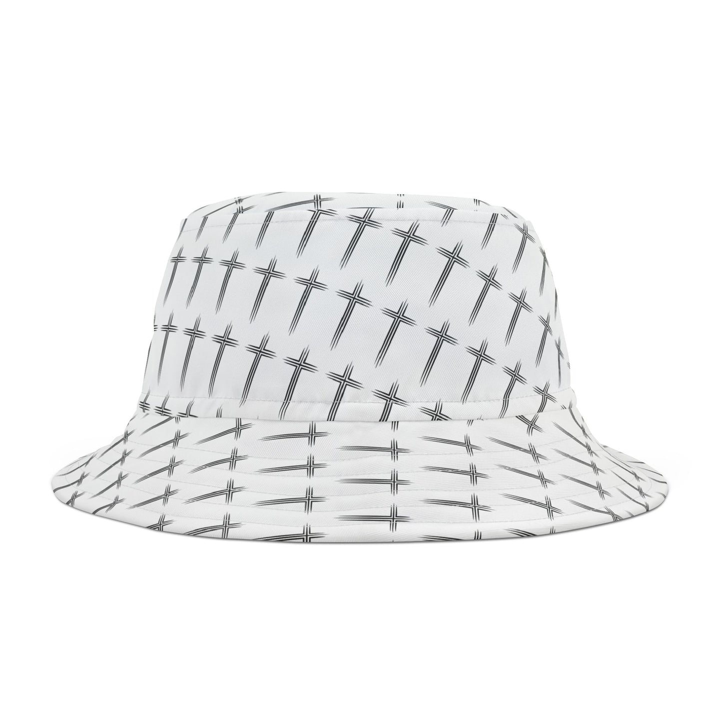 Cross Pattern Bucket Hat