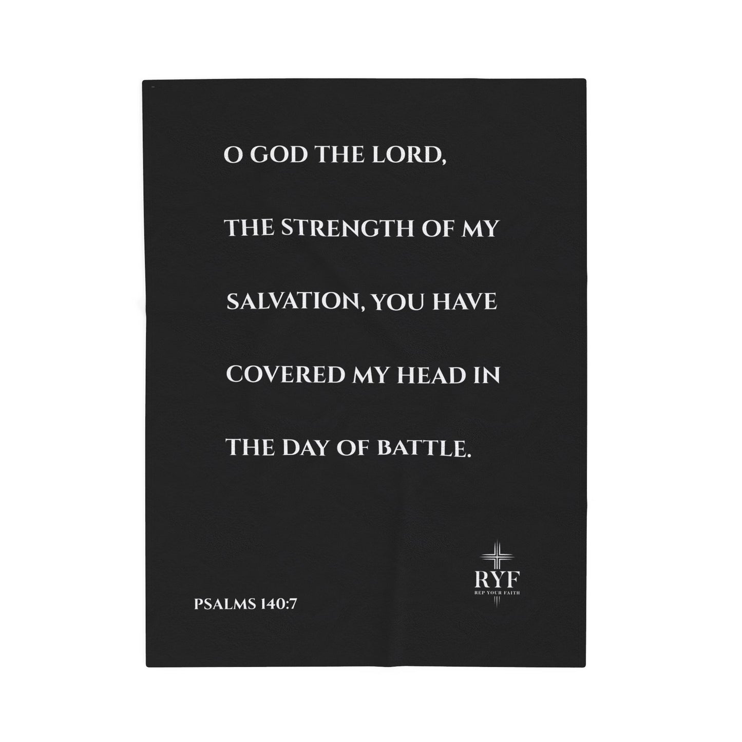 Rep Your Faith / Scripture Velveteen Plush Blanket