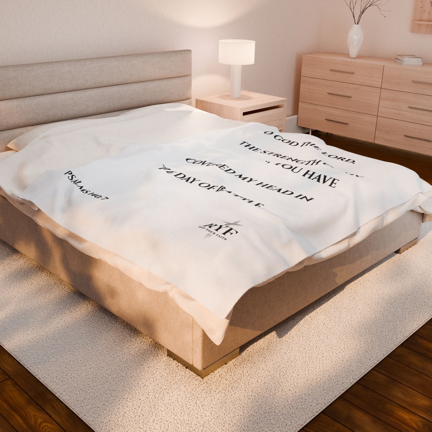 Rep Your Faith / Scripture Velveteen Plush Blanket