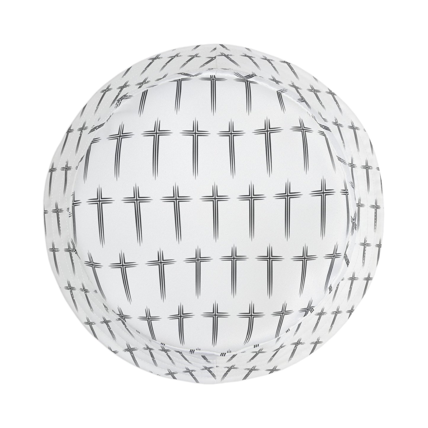 Cross Pattern Bucket Hat