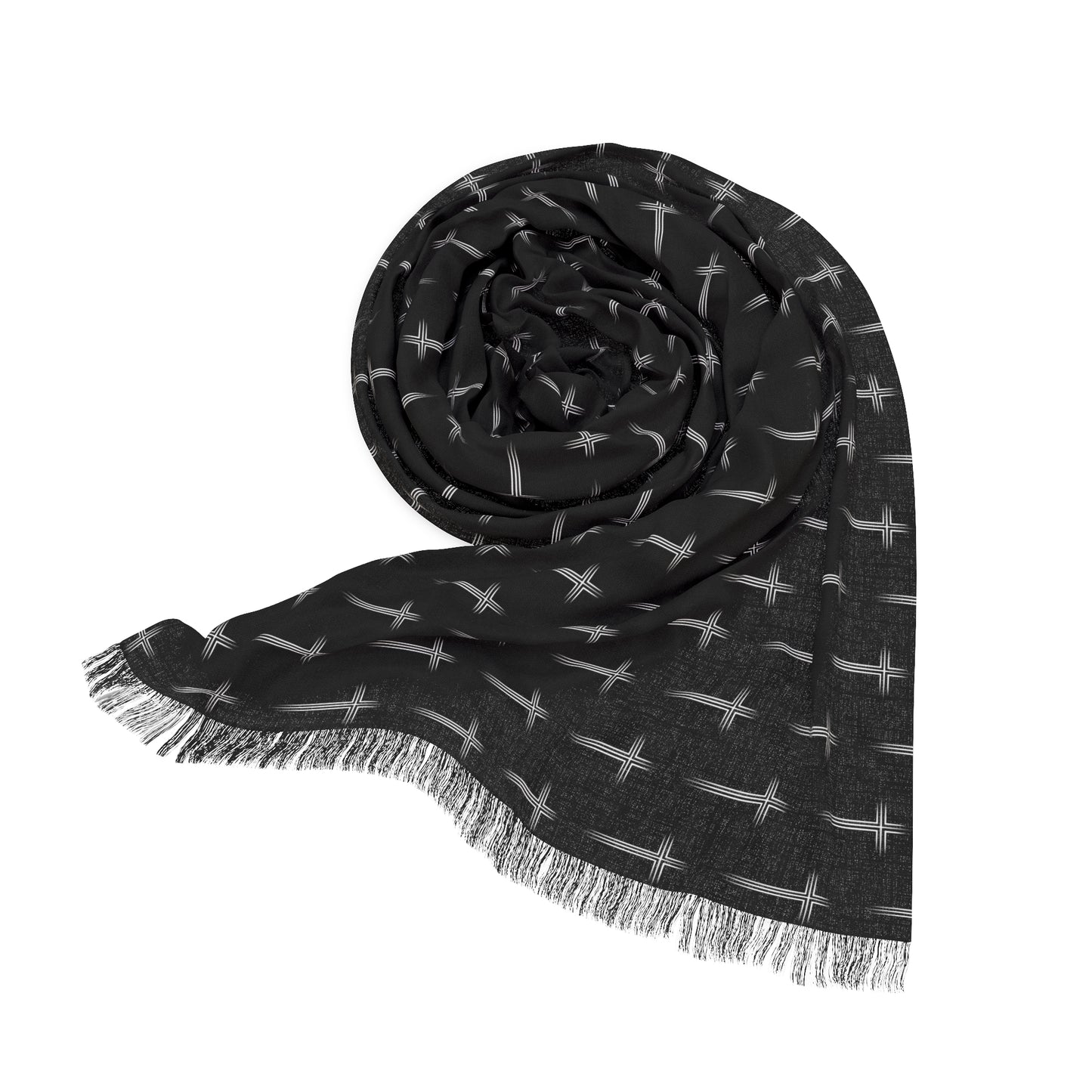 Cross Pattern Light Scarf / Shawl - Perfect for Everyday Wear and Spiritual Occasions