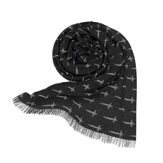 Cross Pattern Light Scarf / Shawl - Perfect for Everyday Wear and Spiritual Occasions