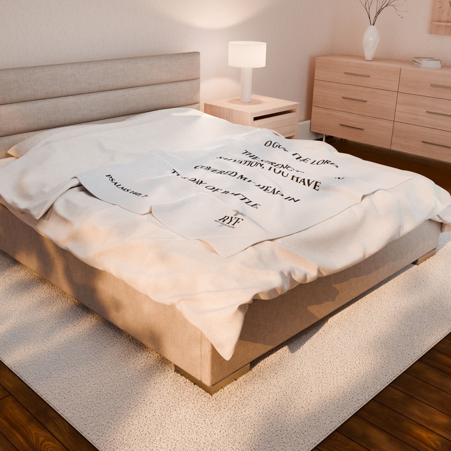 Rep Your Faith / Scripture Velveteen Plush Blanket