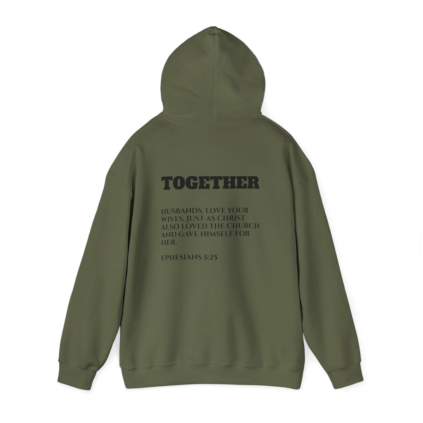 Stronger Together / Scripture Heavy Blend Hooded Sweatshirt