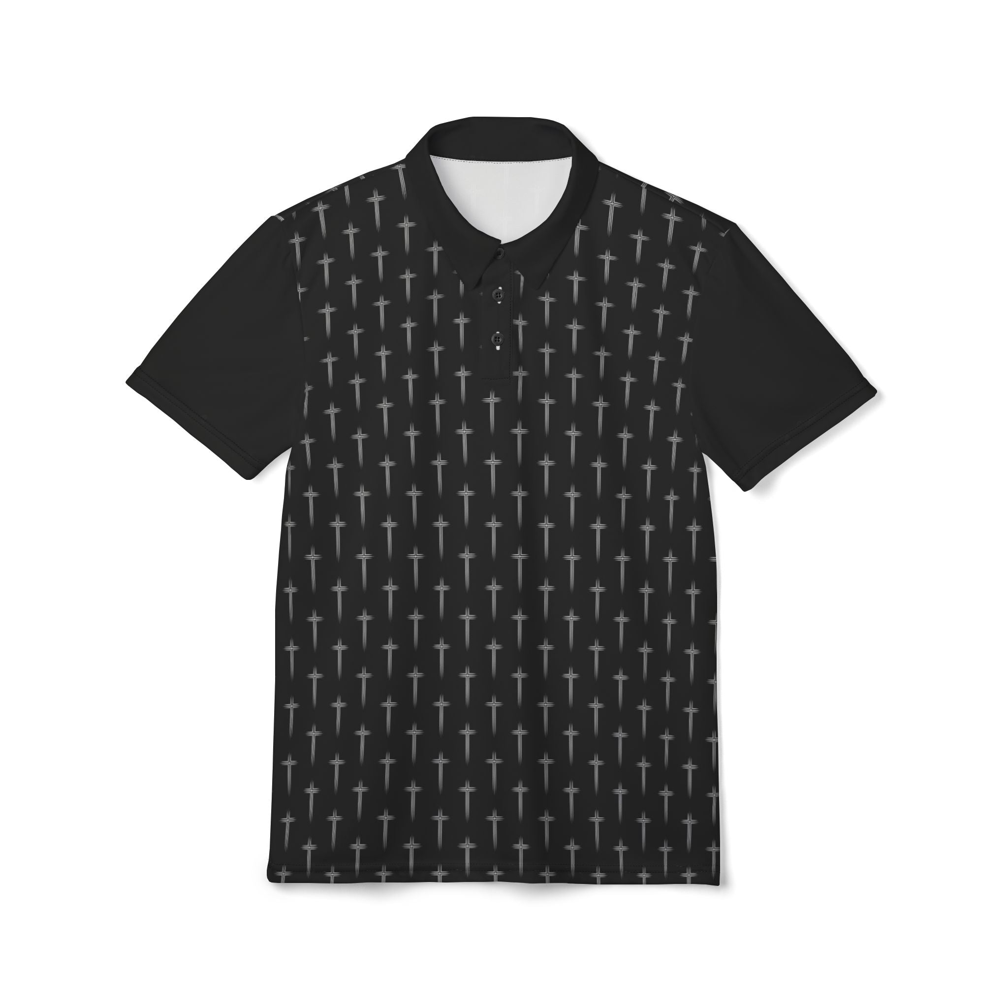 Cross Pattern Polo Shirts in Maryland - Polo Shirt – Rep Your Faith Apparel