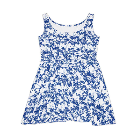 Palm Pattern Skater Dress